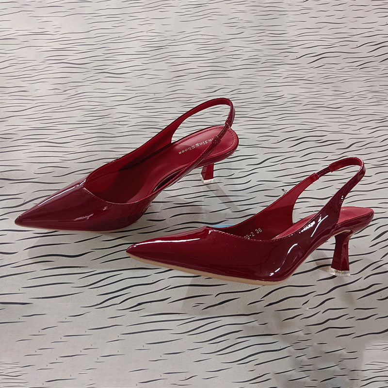 EB | Einfarbige, Temperamentvolle High Heels mit Spitzer Zehenpartie