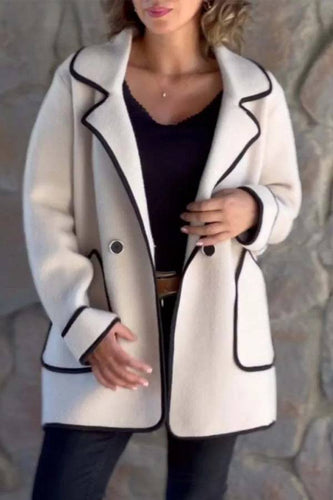EB | Suit-Kragen doppelseitige Wolljacke