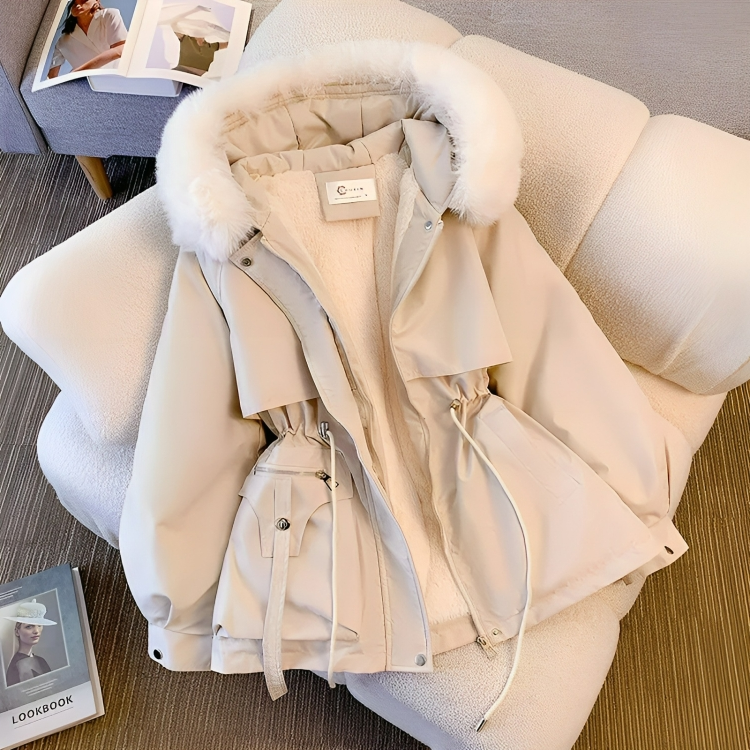 EB | Warme Winter-Parka mit veganem Pelz für Frauen Ideal für den Winter