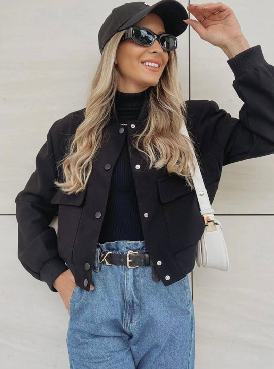 EB | Couture Bomberjacke für Damen Reguläre Passform Essentiell