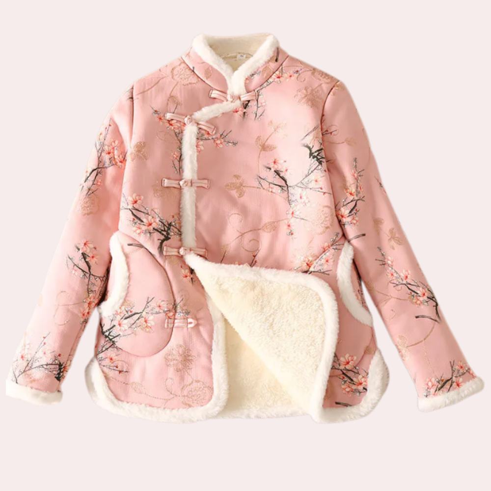 EB | Warme Blumenjacke für Damen