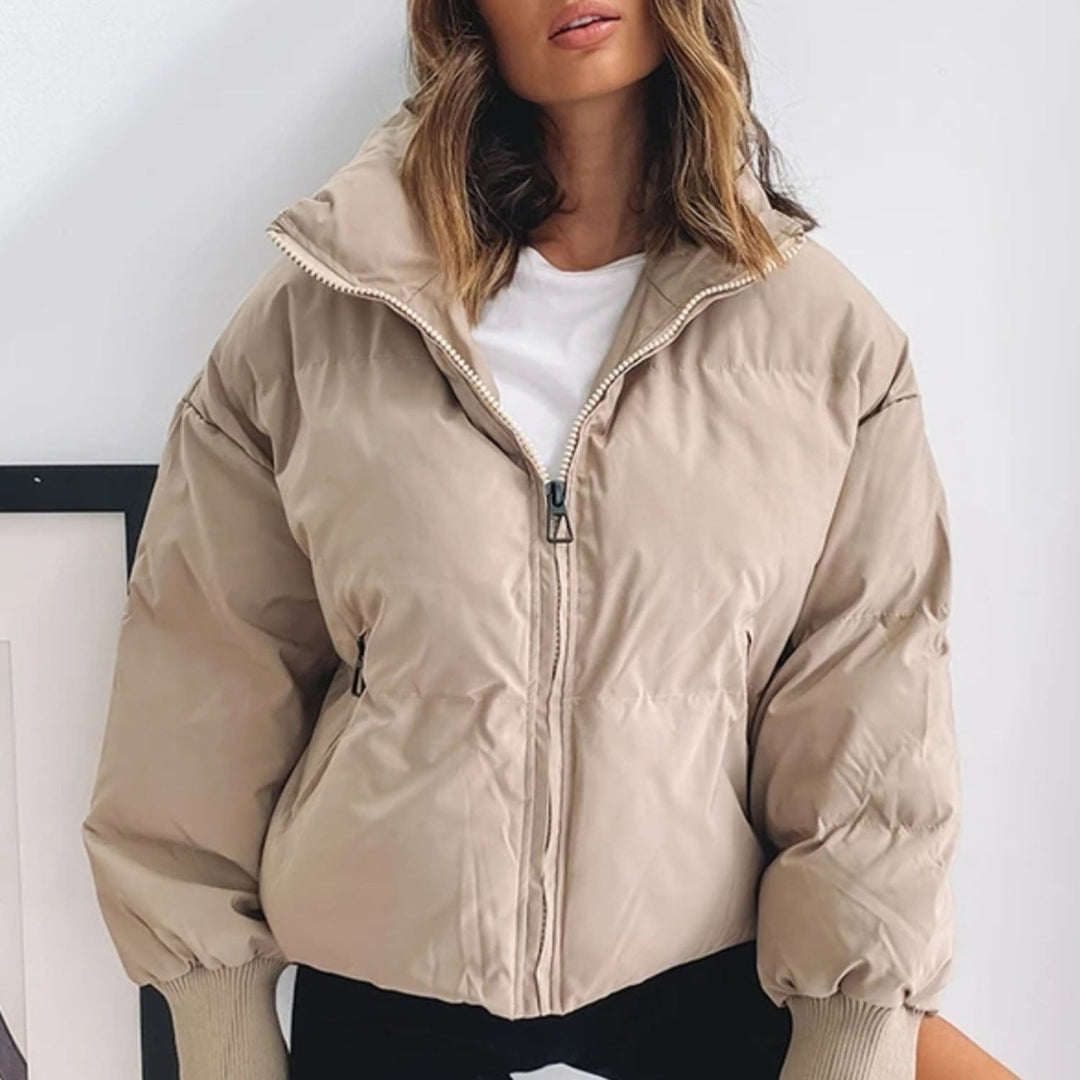 EB | Kurze Pufferjacke mit Reißverschluss - Reißverschluss