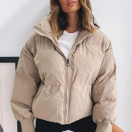 EB | Kurze Pufferjacke mit Reißverschluss - Reißverschluss