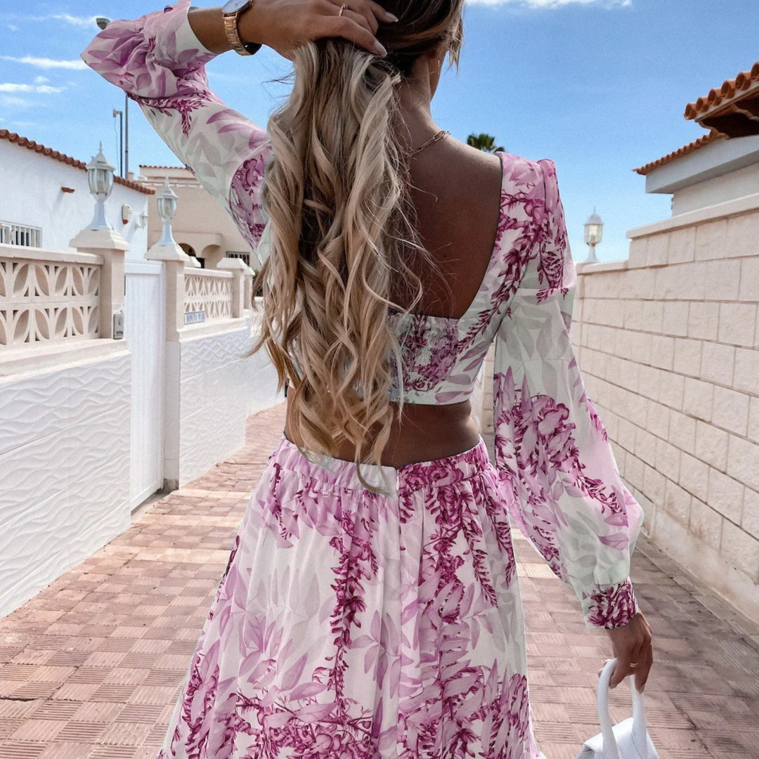 EB | Cut Out Maxikleid mit Mutigem Design für Damen
