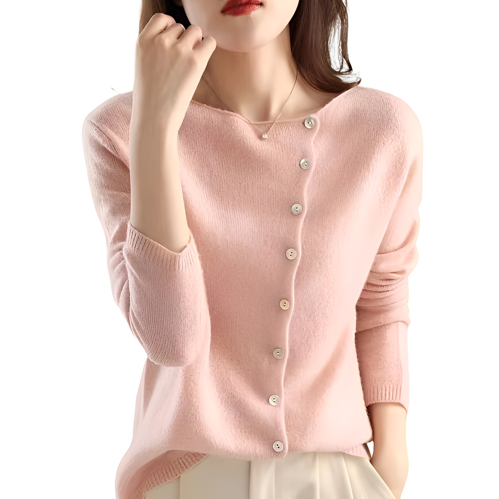 EB | Casual Strickjacke mit langen Ärmeln aus Wolle