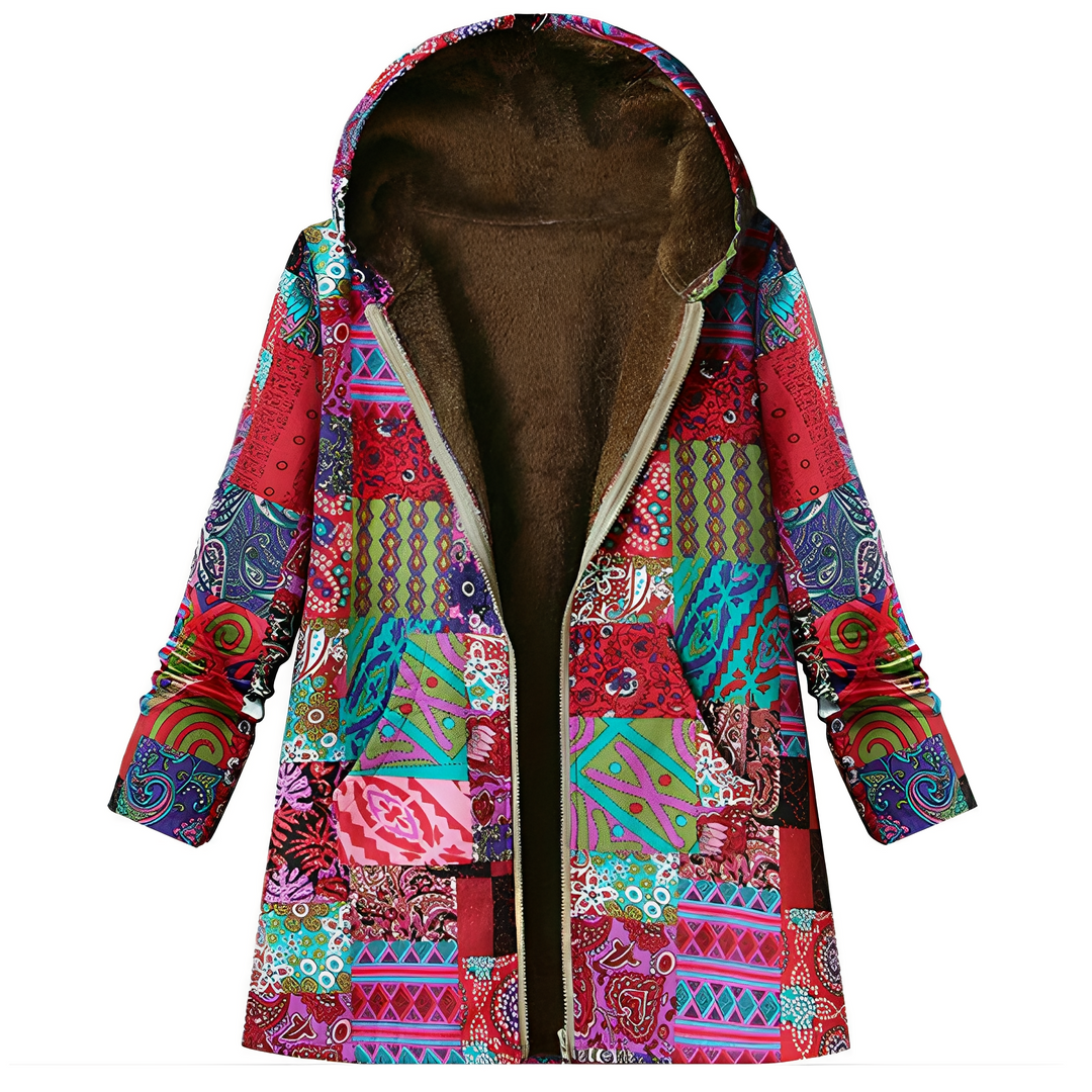 EB | Vintage-Jacke mit Muster für Damen