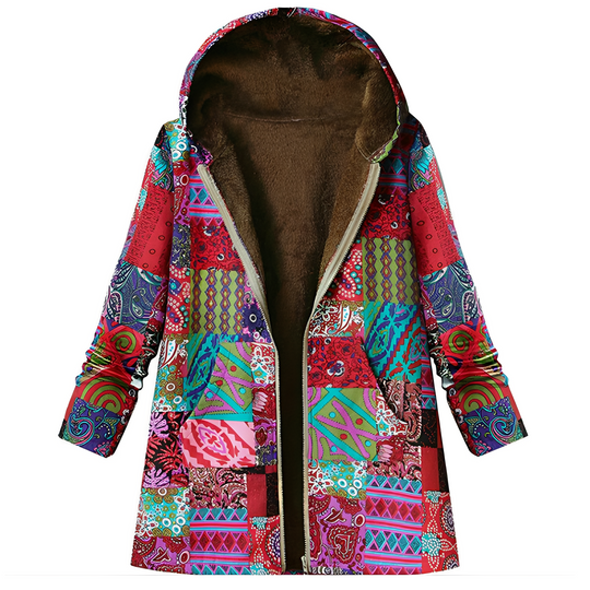 EB | Vintage-Jacke mit Muster für Damen