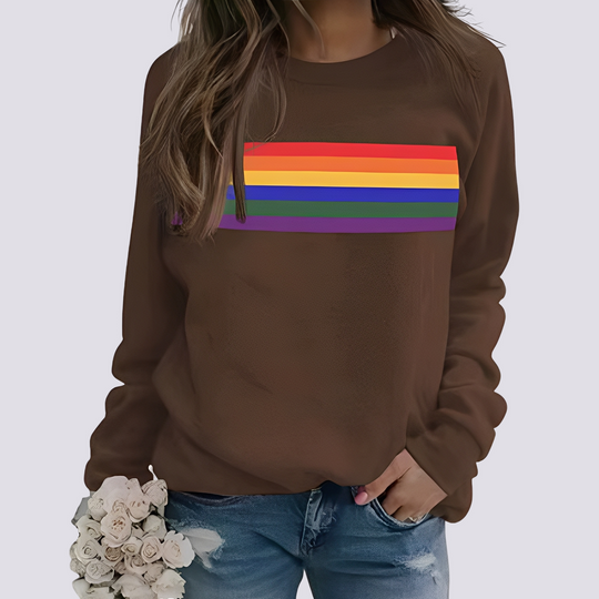 EB | Moderner Damenpullover mit Farbigem Muster