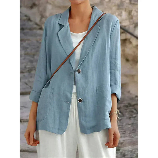 EB | Blazer Aus Schickem und Stilvollem Leinen