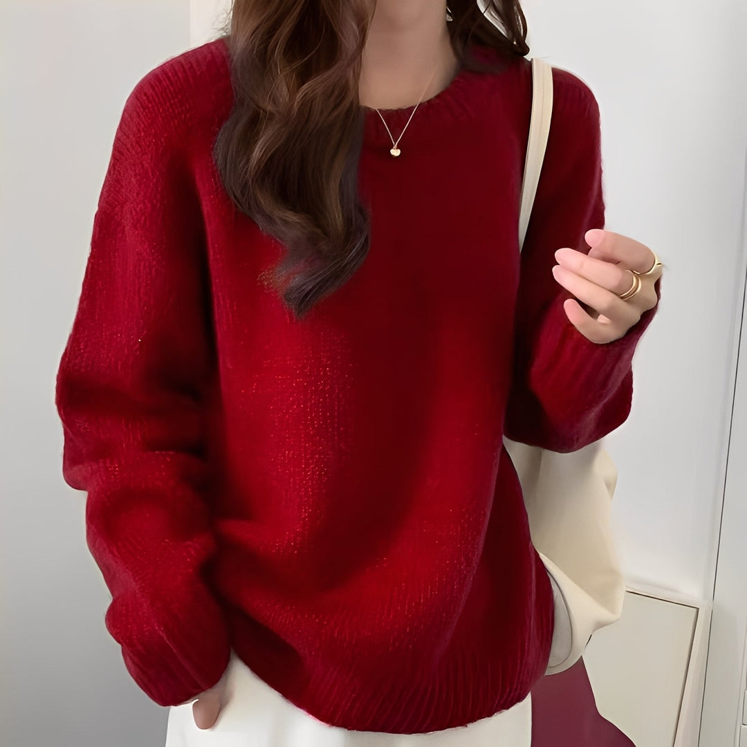 EB | Damen Oversize-Pullover mit Schlichtem Look