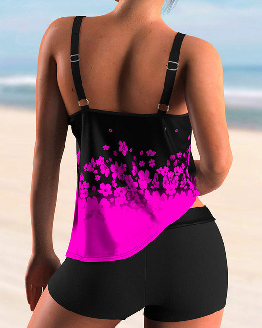 EB | Blumenmuster Tankini Set