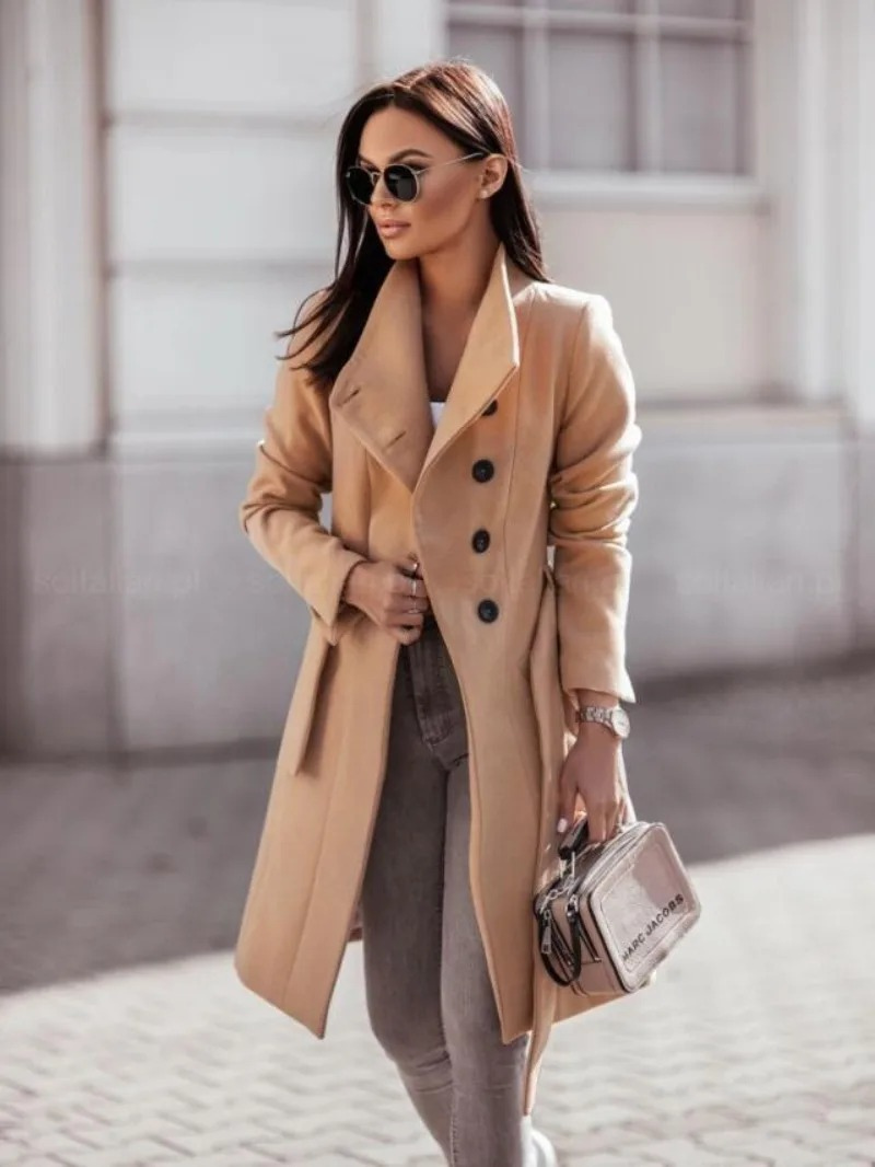 EB | Taillierter Trenchcoat für Frauen Herbstkollektion
