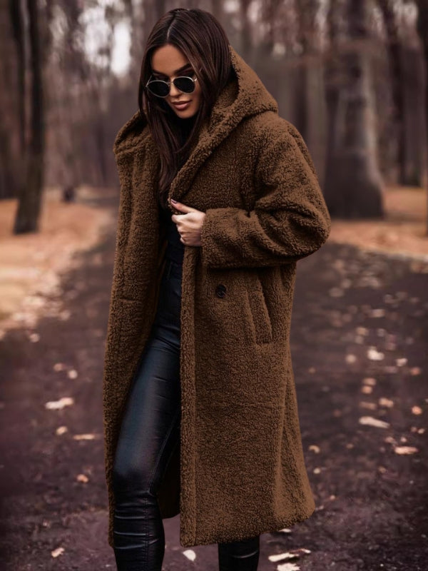 EB | Damen-Trenchcoat mit Gürtel und Doppelt Geknöpftem Verschluss