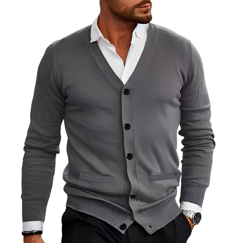 EB | Lässiger Baumwollcardigan mit Knöpfen für Herren