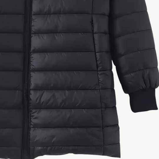 EB | Damen Kapuzen-Puffermantel mit Sherpa-Futter