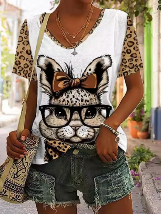 EB | Weiße T-Shirts mit Hasenmotiven
