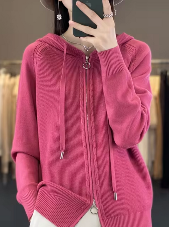 EB | Strickjacke mit Kapuze