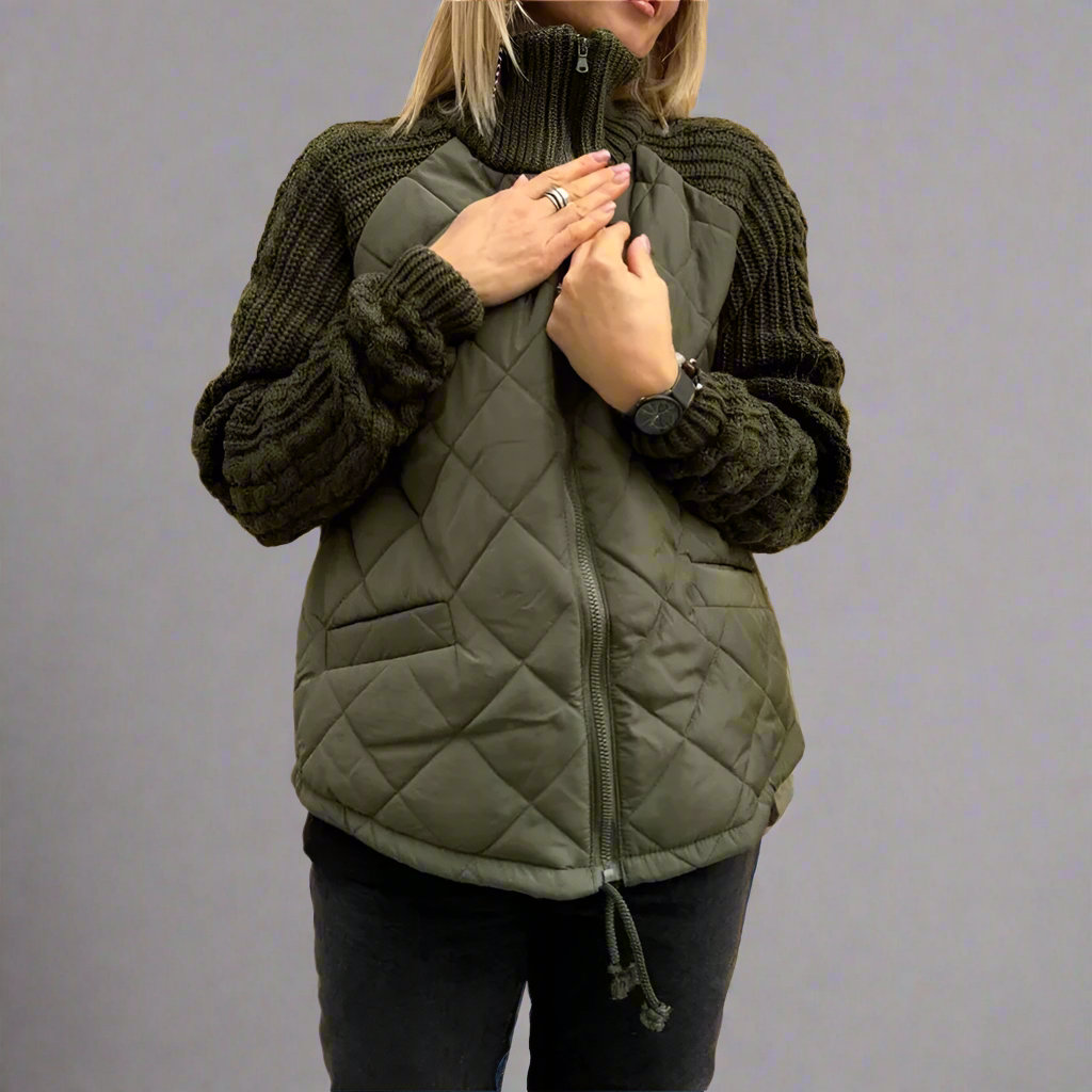 EB | Jacket mit Gestrickten Ärmeln für Den Herbst