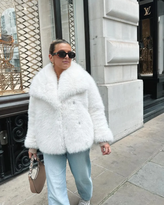 EB | Luxuriöser Kunstfell-Wintermantel für Damen