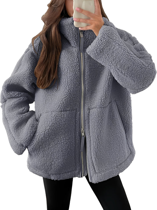 EB | Elegante Damenwolljacke mit Reißverschluss