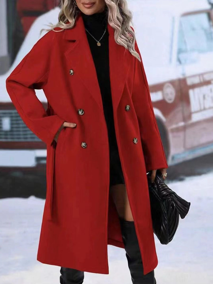 EB | Klassischer Damen Trenchcoat Mit Doppelknopfverschluss