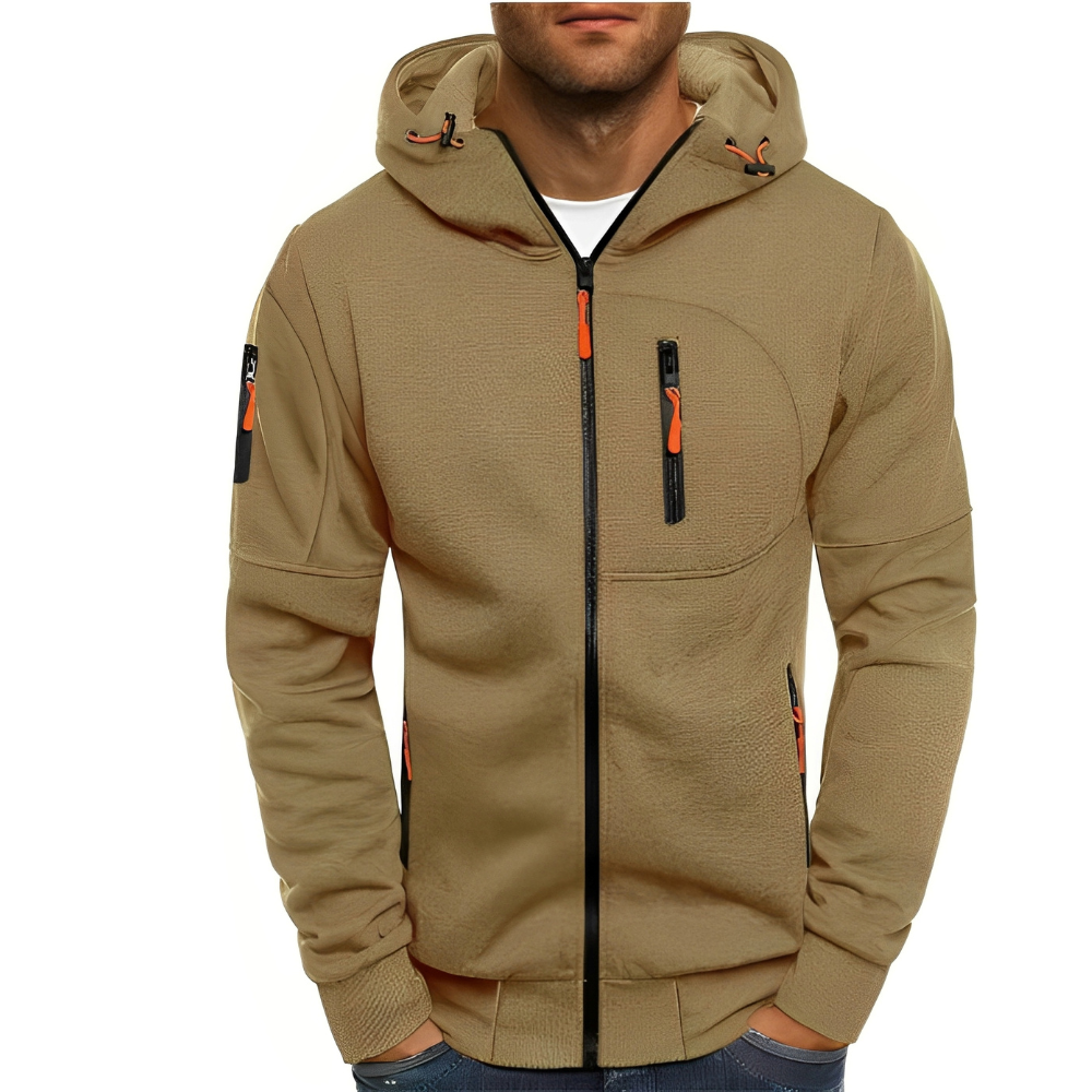 EB | Freizeit Zip-Up Jacke mit Kapuze für Herren