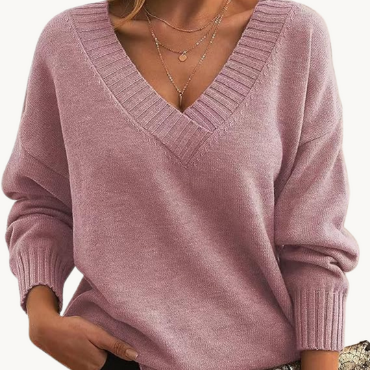 EB |Pullover mit V-Ausschnitt für Frauen