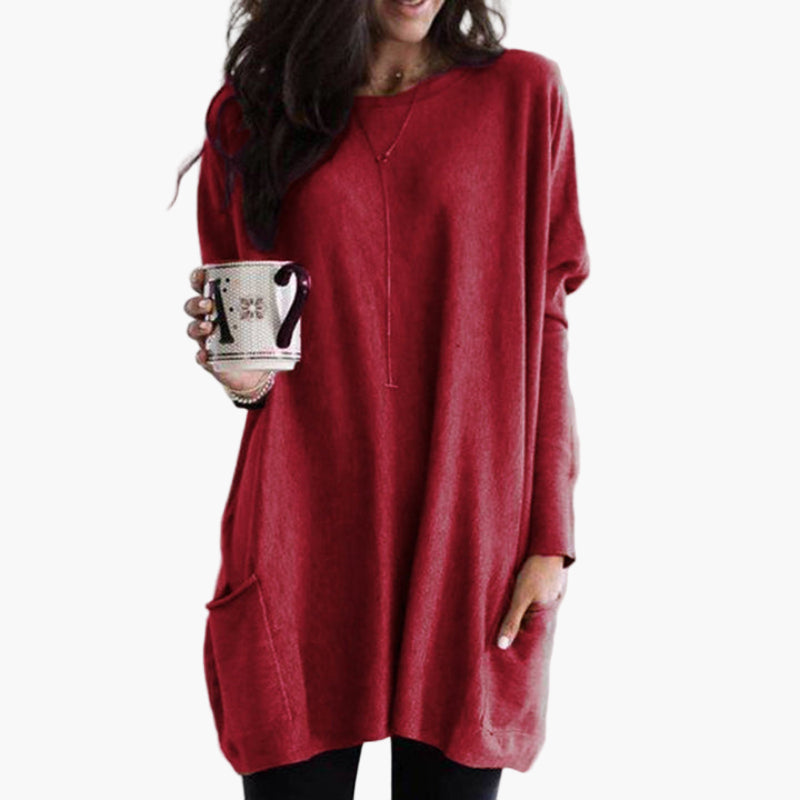 EB | Langpullover Im Oversize-Stil - Bequemer Casual-Look für Herbst und Winter