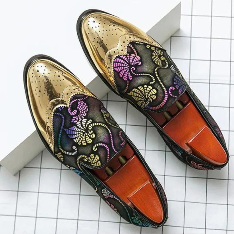 Stylische Loafer mit Spitzenmuster für Herren EB