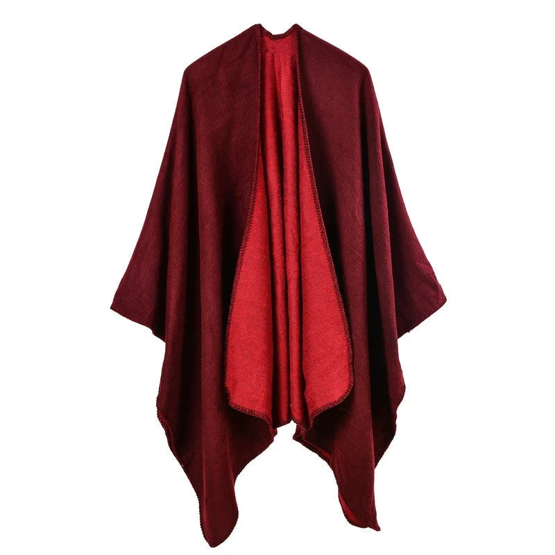 EB | Warmer Poncho mit Fließendem Schnitt