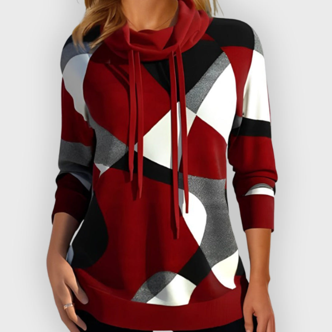 EB | Stylischer Color Block Kapuzenpullover