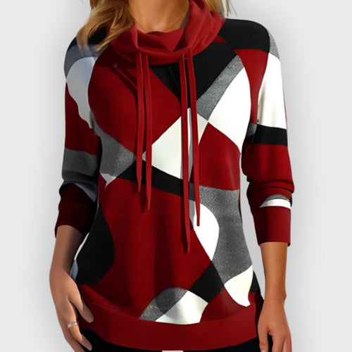 EB | Stylischer Color Block Kapuzenpullover