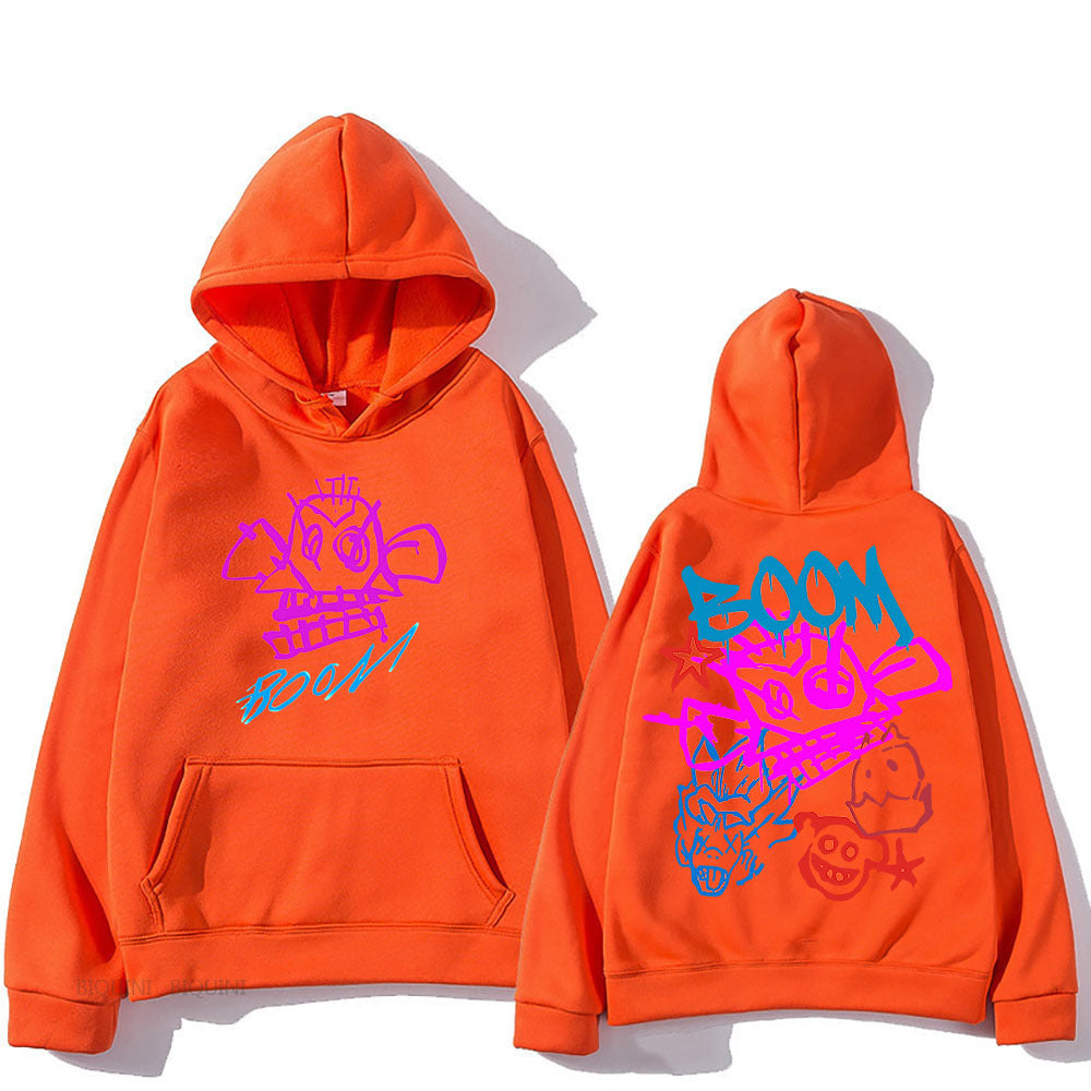 EB | Arcane Jinx Cartoon Langarm-Hoodie
