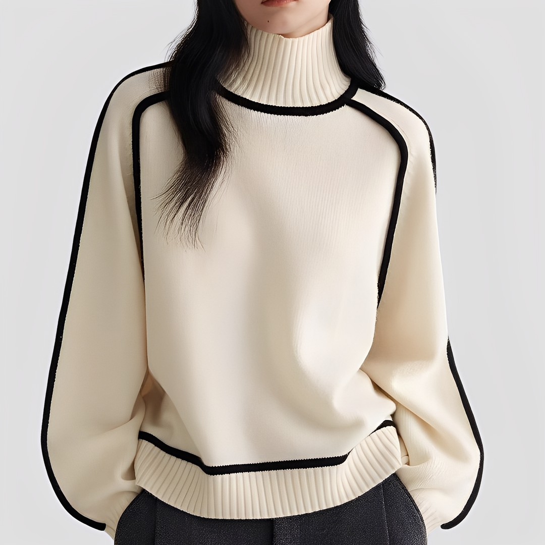 EB | Eleganter, Entspannter Damen-Rollkragenpullover