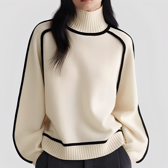 EB | Eleganter, Entspannter Damen-Rollkragenpullover