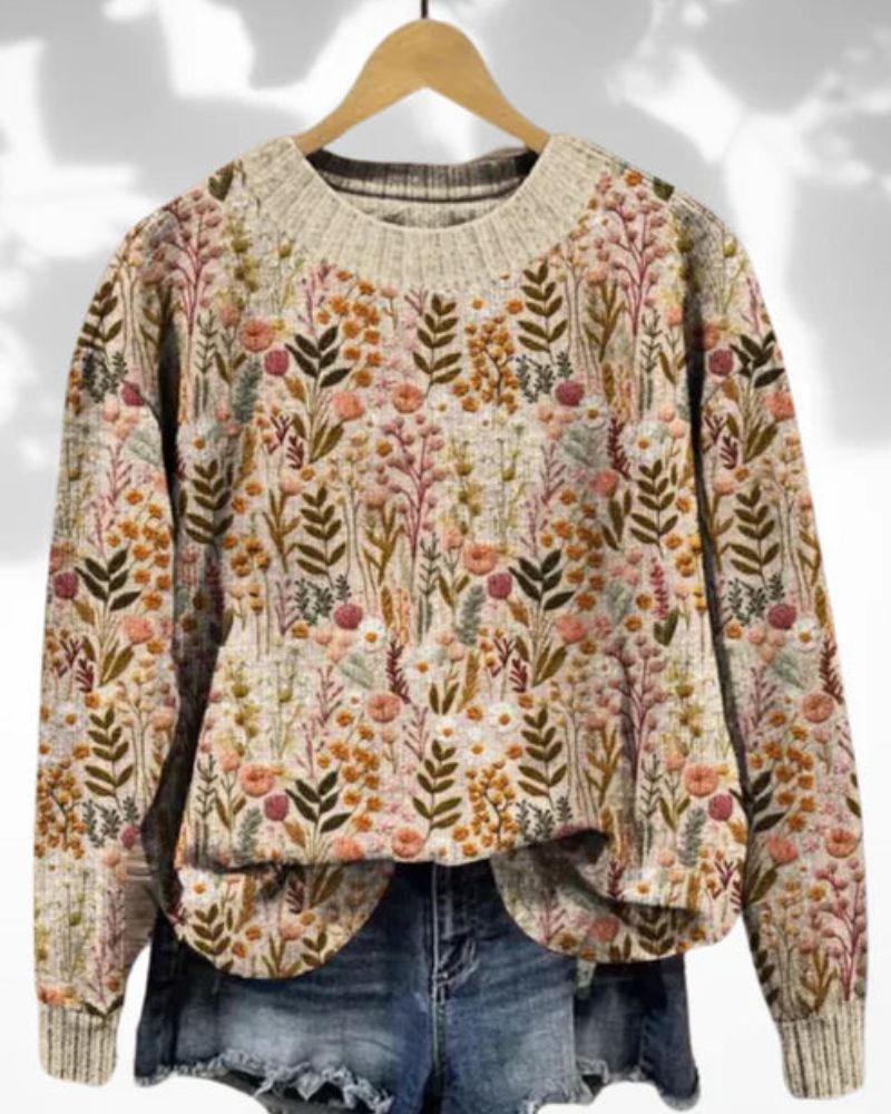 EB | Bequemer Blumenpullover