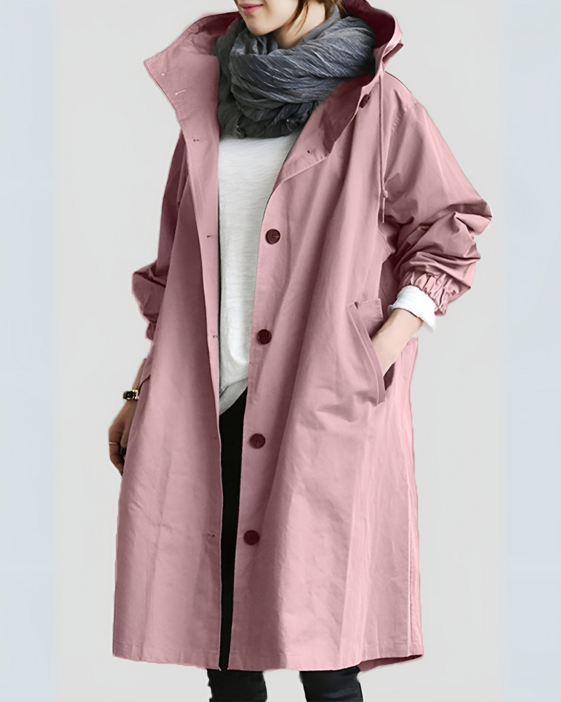 EB | Klassischer Trenchcoat mit Kapuze