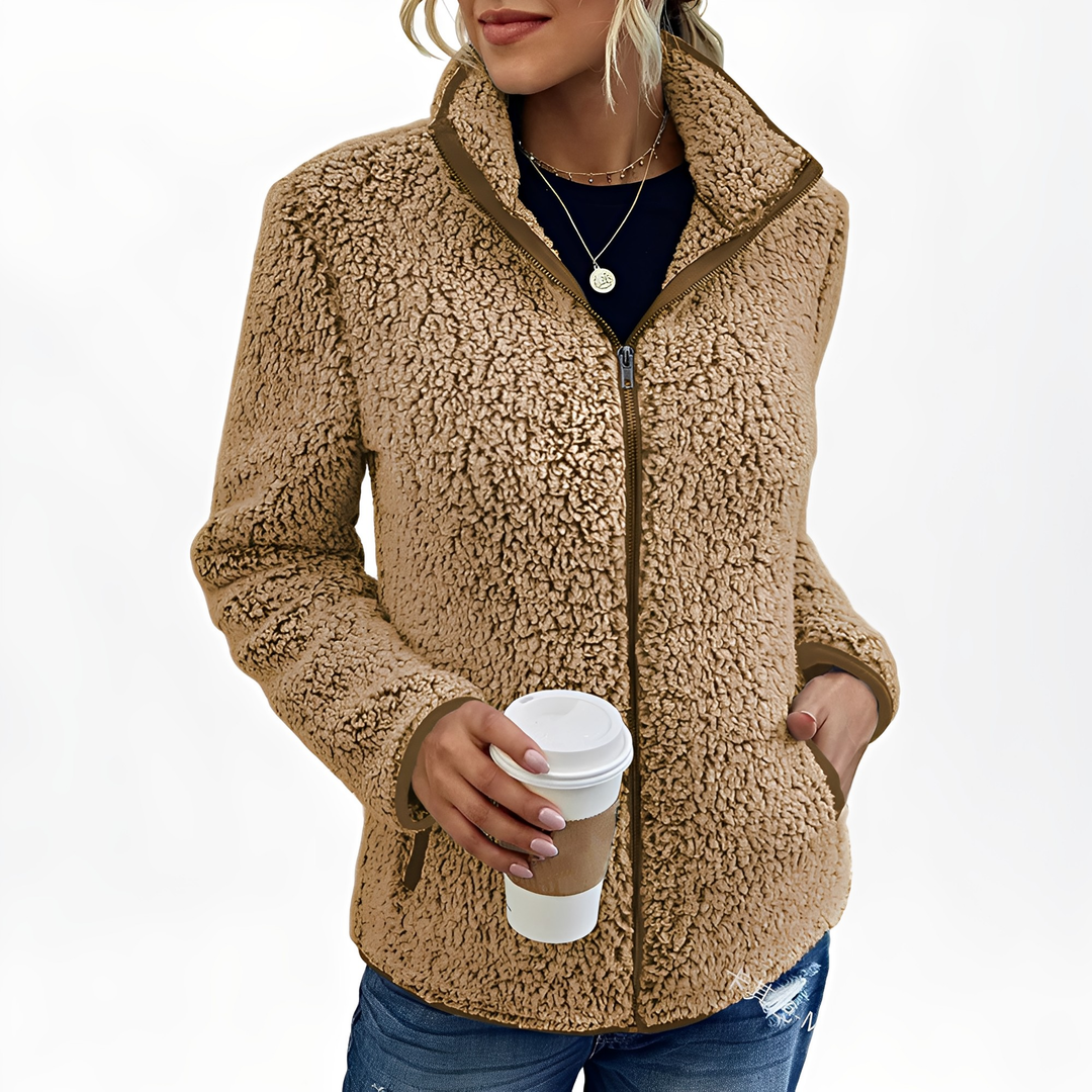 EB | Eleganter Fleece-Veloursmantel für Damen