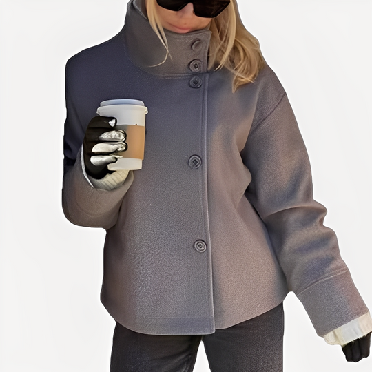 EB | Schicke Damenwolljacke mit einem Knopf