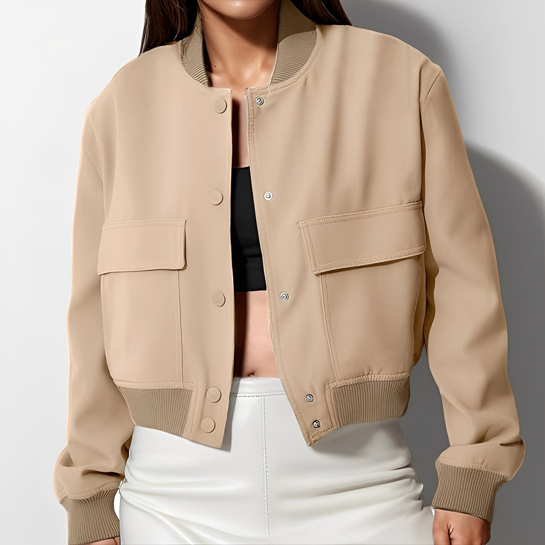 EB | Lässige, lockere Jacke mit großen Taschen für Frauen