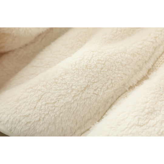 EB | Weiche Sherpa Zip Up Hohe Kragenjacke, Fleeceweste