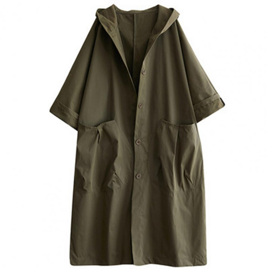 EB | Trenchcoat Lang für Frauen Warm