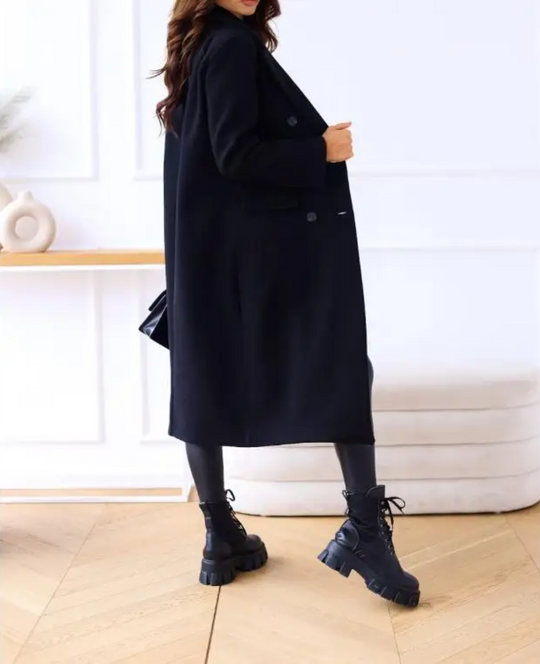 EB | Lange Elegante Taillierte Trenchcoat Für Damen | Perfekt Für Herbst Und Winter