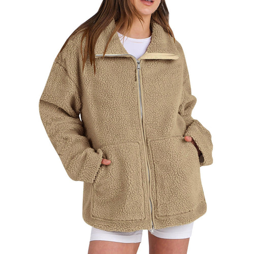 EB | Locker Wollmantel mit Rollkragen für Damen