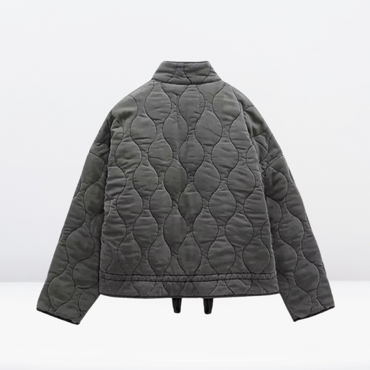 EB | Damen Steppjacke mit Kordelzug & Reißverschluss