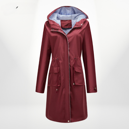 EB | Damen Kapuzen Mantel in mittellanger Anorak-Form