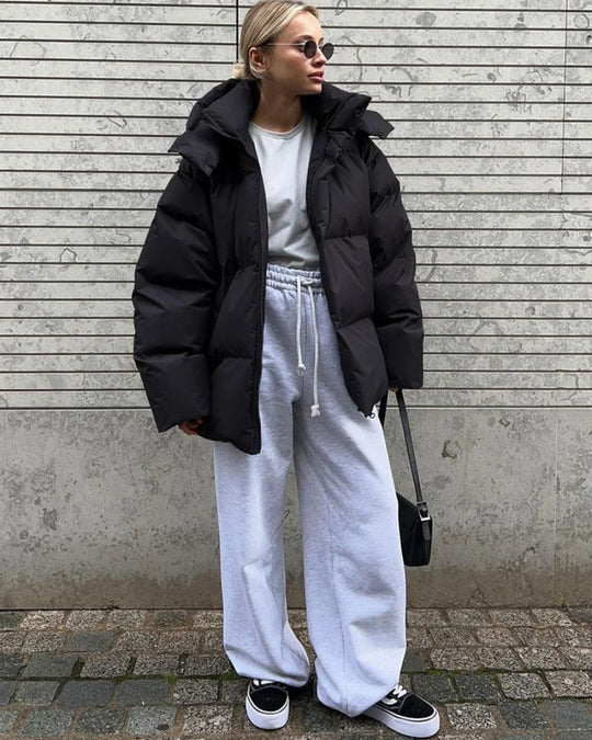 EB | Lockere Baumwollgefütterte Jacke