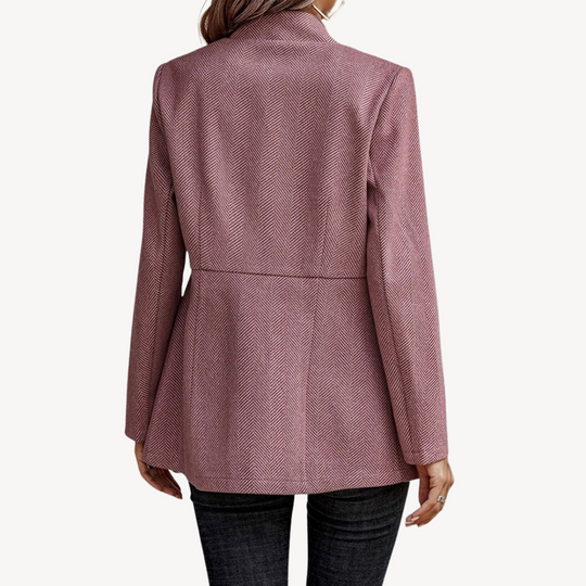 EB | Damen Fischgrät Blazerjacke