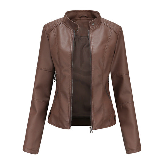 EB | Stylische, Slim Fit Lederjacke für Frauen