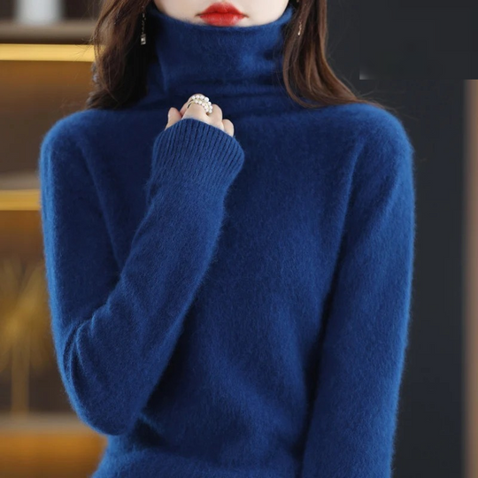 EB | Pullover Damen Weicher Rollkragenpullover, Warm & Luxuriöses Design